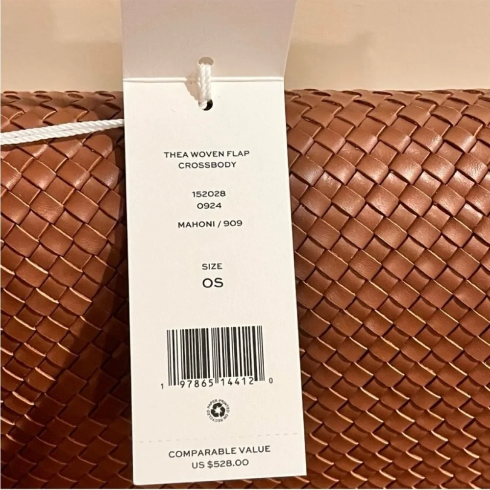 🆕- TORY BURCH THEA WOVEN FLAP SUEDE CROSSBODY. BRAND NEW Gorgeous